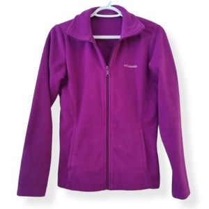 Columbia Woman's Purple Zip-Up Sweater |  Size Small